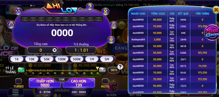 Khám Phá Sự Kịch Tính Của Minigame Hilo Tại RikVip Với Tỷ Lệ Thắng Cao