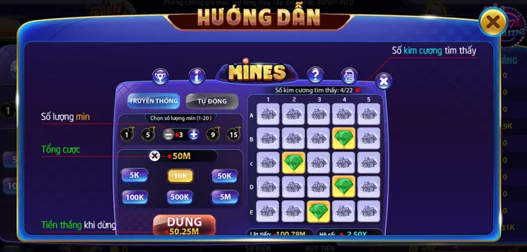 Chinh Phục Minigame Mines Tại RikVip Với Những Cú Nổ Tiền Thưởng Cực Lớn