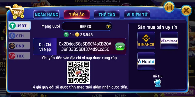 Phương Pháp Nạp Tiền RikVip Đơn Giản Giúp Người Chơi Trải Nghiệm Game Cực Đã