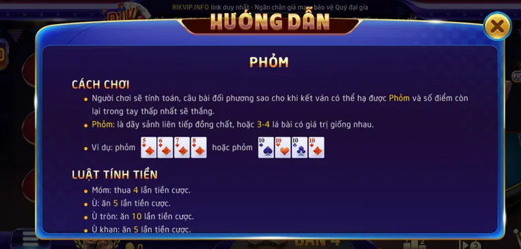 Chinh Phục Đỉnh Cao Game Bài Phỏm Tại RikVip Với Tỷ Lệ Thắng Khủng