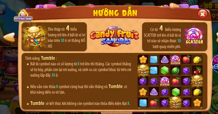 Nổ Hũ Candy Fruit Samurai Tại RikVip Trải Nghiệm Đỉnh Cao Với Vòng Quay May Mắn