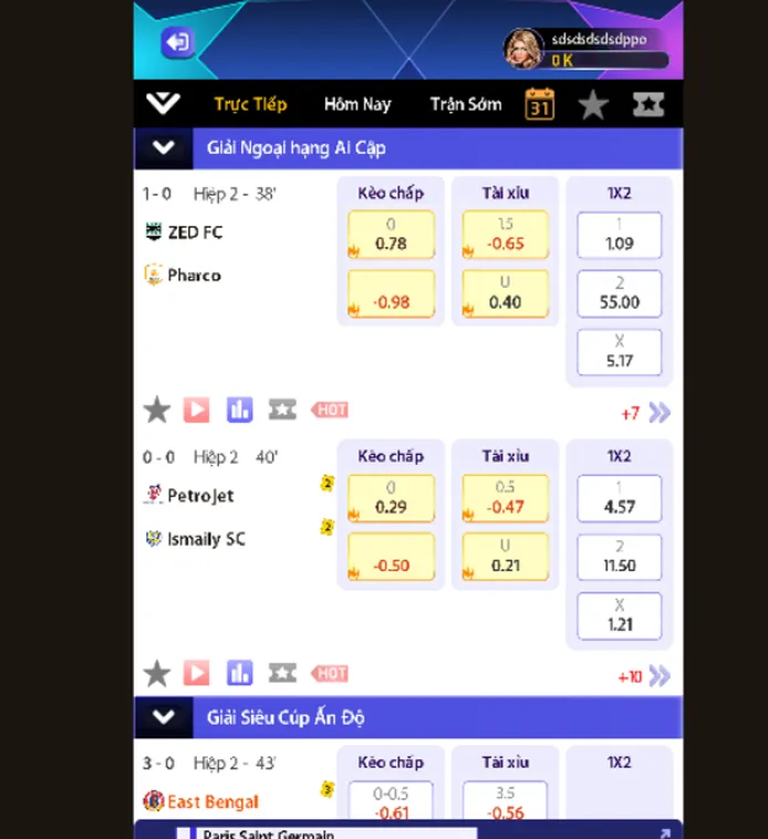 Đặt Cược Thể Thao Livestream Tại RikVip Với Tỷ Lệ Kèo Hấp Dẫn Nhất