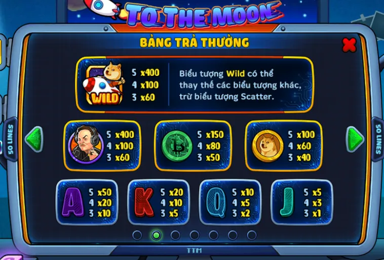 Chinh Phục Kho Báu Vũ Trụ Tại Tựa Game Nổ Hũ To The Moon Tại RikVip