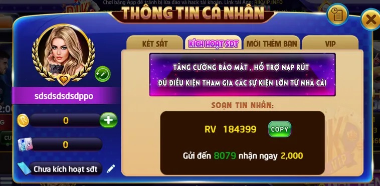 Hướng Dẫn Kích Hoạt Bảo Mật RikVip Chi Tiết Từ A Đến Z Cho Người Mới Bắt Đầu Chinh Phục