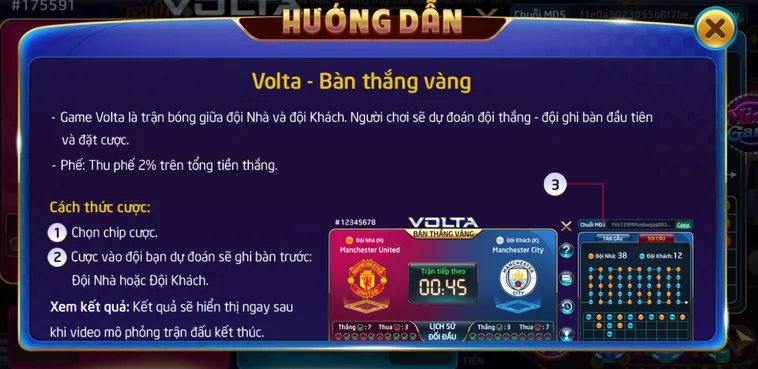 Minigame Volta Bàn Thắng Vàng Tại RikVip Sân Chơi Thể Thao Đỉnh Cao Nhất