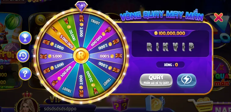 Chinh Phục Phần Thưởng Khổng Lồ Tại Minigame Vòng Quay May Mắn Tại RikVip