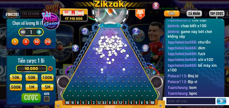 Trải Nghiệm Minigame Zik Zak Tại RikVip Với Tỷ Lệ Thắng Cược Cực Kỳ Hấp Dẫn